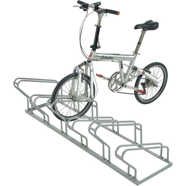 Global Industrial KD Bike Rack, Single Sided Version, 6-Bike Capacity 436501